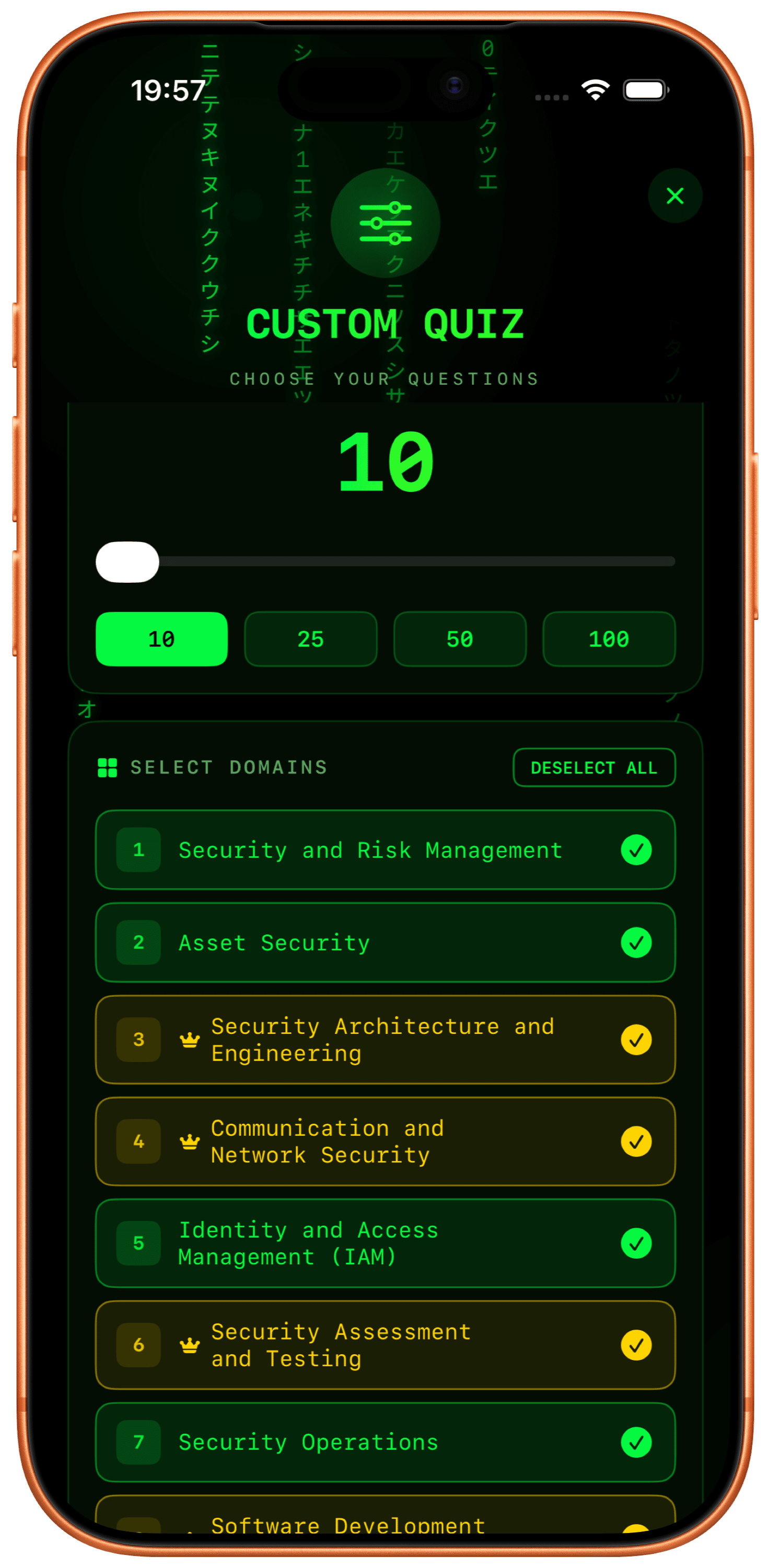 CISSP Pocket Coach 2026 - Custom Quiz iOS App